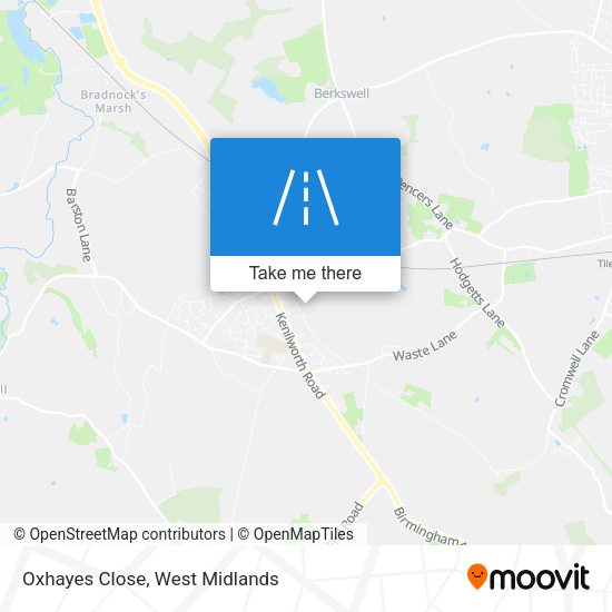 Oxhayes Close map