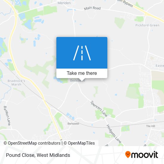 Pound Close map