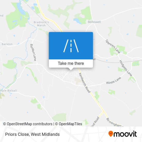Priors Close map