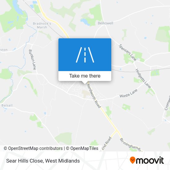 Sear Hills Close map