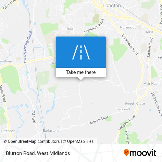Blurton Road map