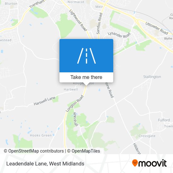 Leadendale Lane map