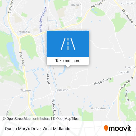 Queen Mary's Drive map
