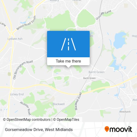 Gorsemeadow Drive map
