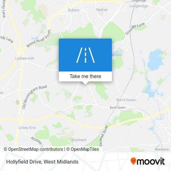 Hollyfield Drive map