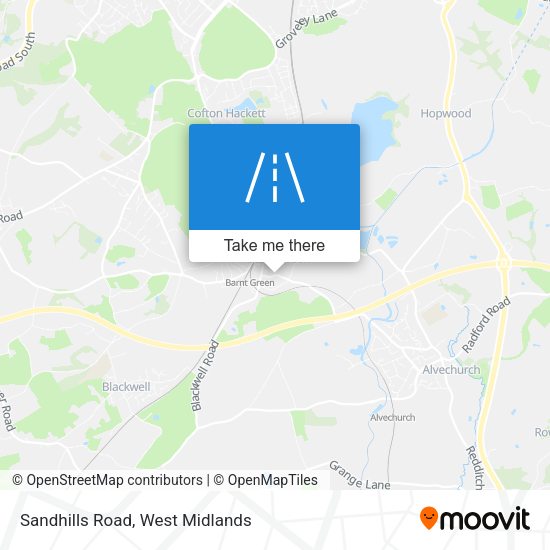 Sandhills Road map