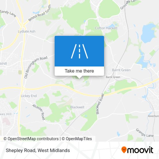 Shepley Road map