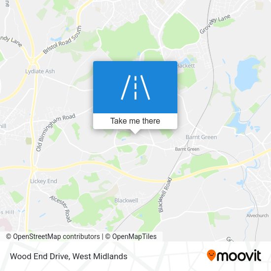 Wood End Drive map