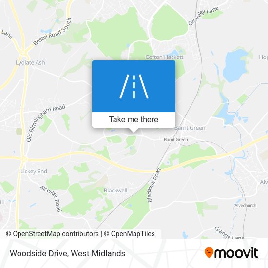 Woodside Drive map