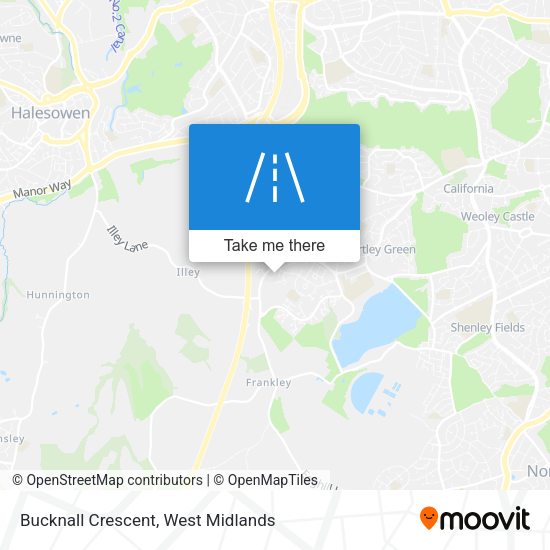 Bucknall Crescent map
