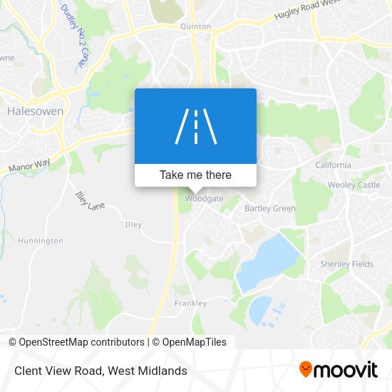 Clent View Road map