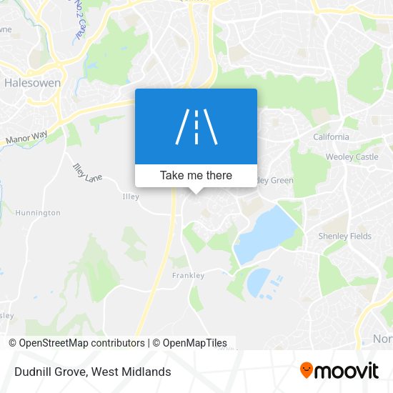 Dudnill Grove map