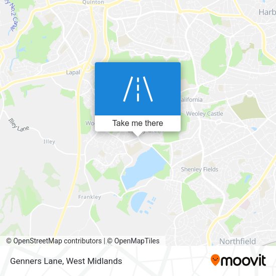 Genners Lane map