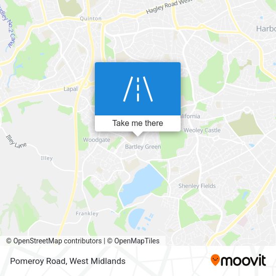 Pomeroy Road map