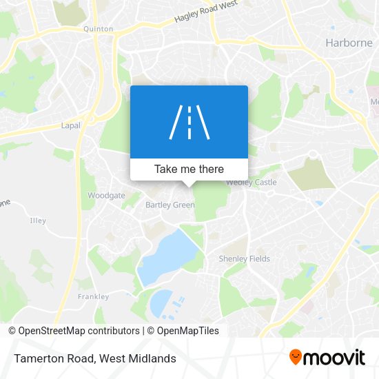 Tamerton Road map