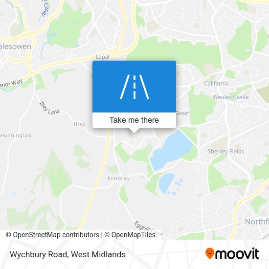 Wychbury Road map