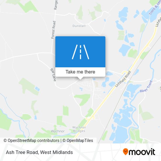 Ash Tree Road map