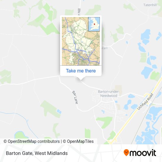 Barton Gate map