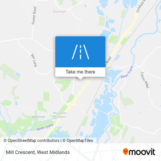 Mill Crescent map