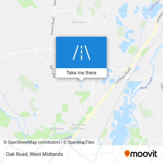 Oak Road map