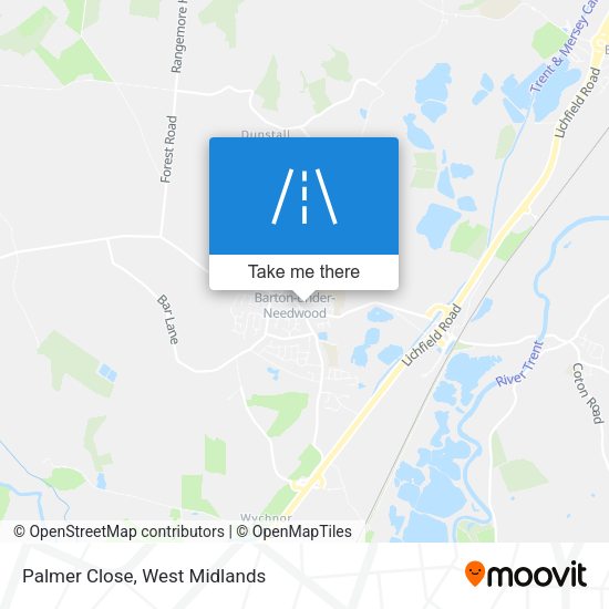 Palmer Close map