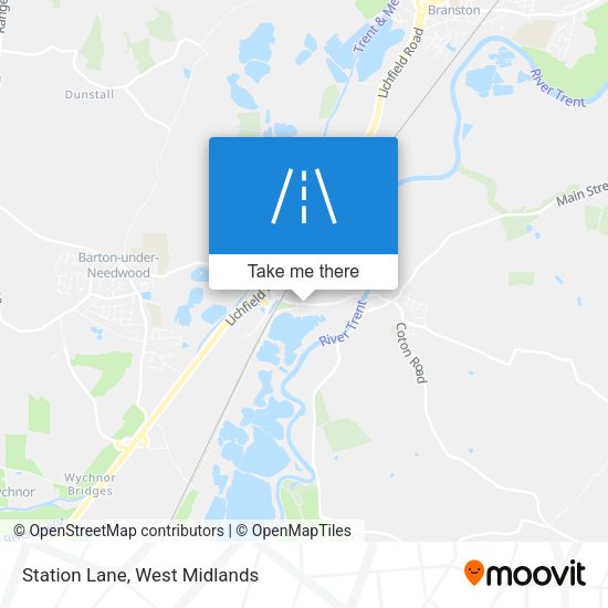 Station Lane map