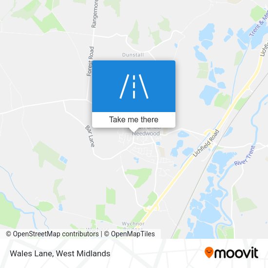 Wales Lane map