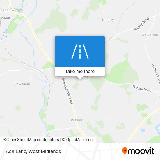 Ash Lane map