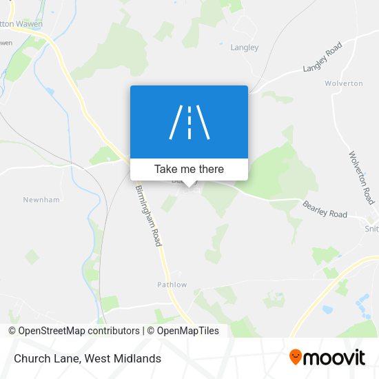 Church Lane map