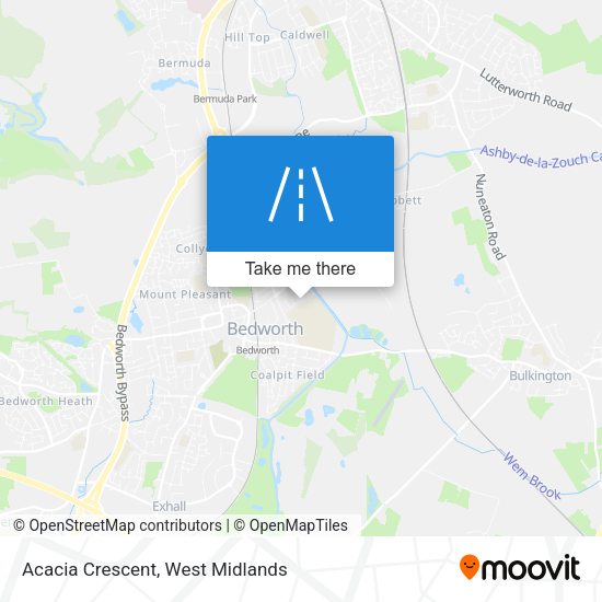 Acacia Crescent map