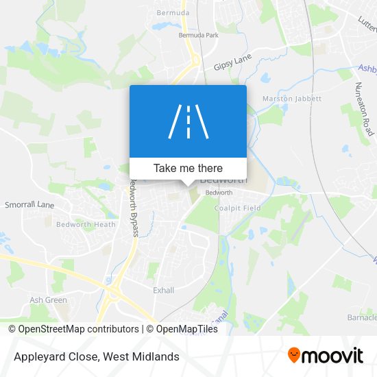 Appleyard Close map