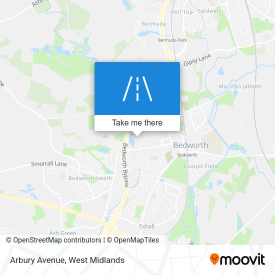 Arbury Avenue map
