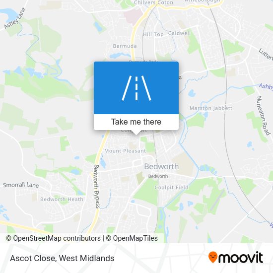 Ascot Close map