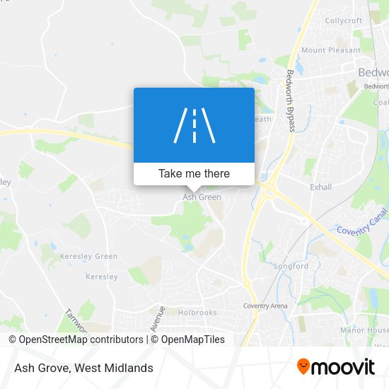 Ash Grove map