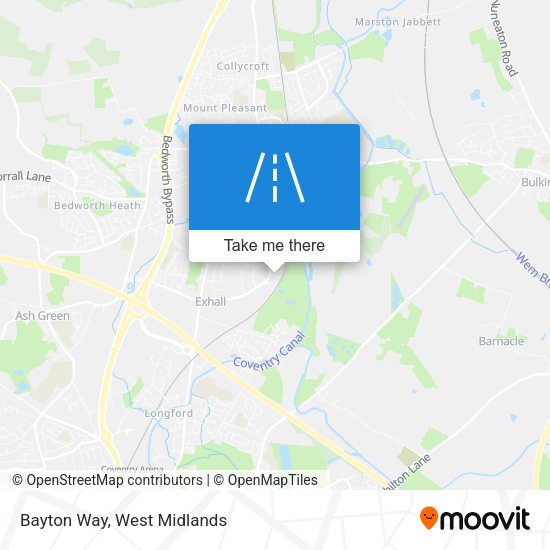 Bayton Way map