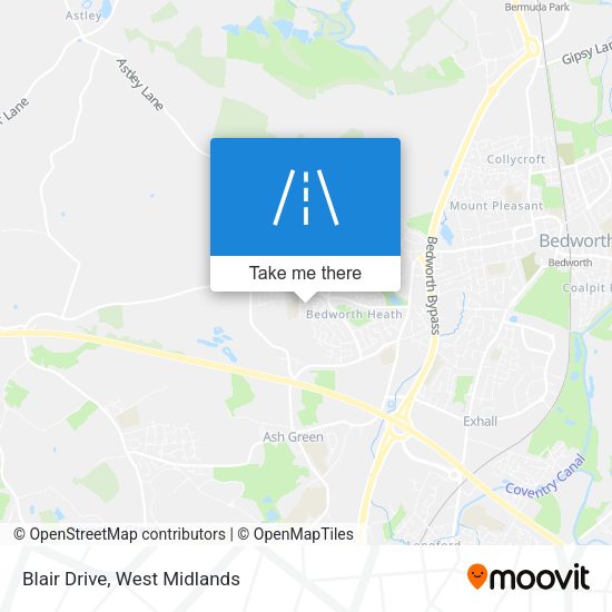 Blair Drive map