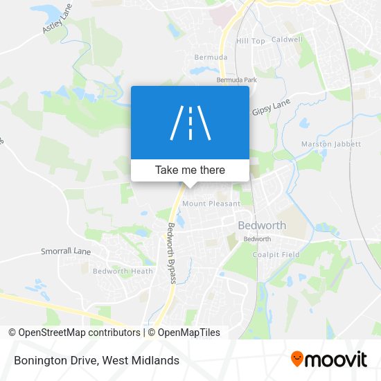 Bonington Drive map
