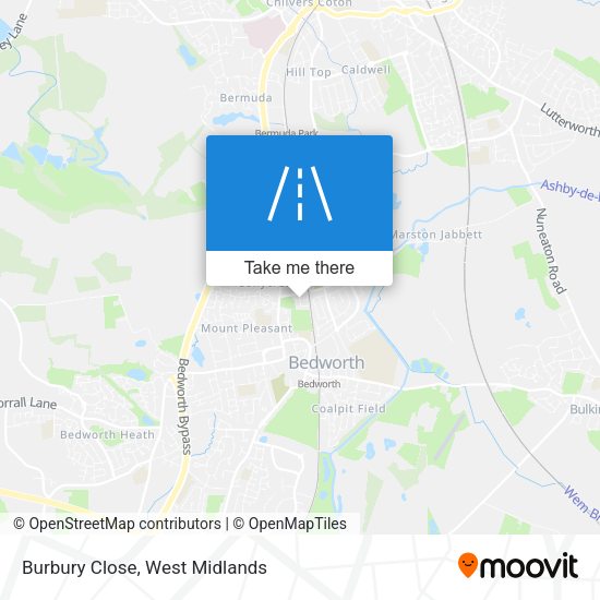 Burbury Close map