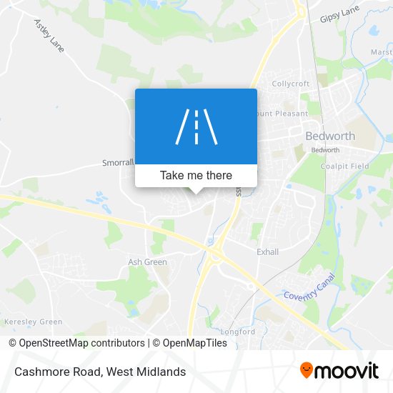 Cashmore Road map