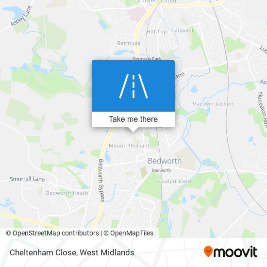 Cheltenham Close map