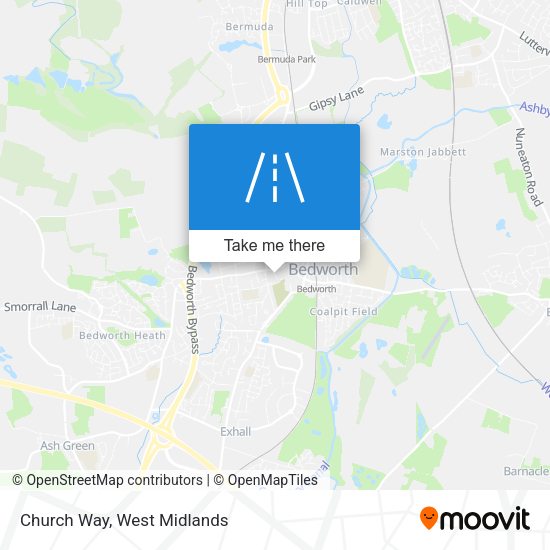 Church Way map