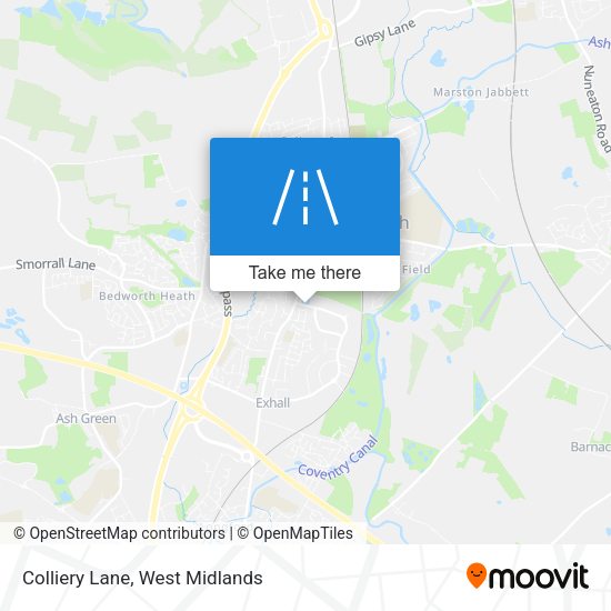 Colliery Lane map