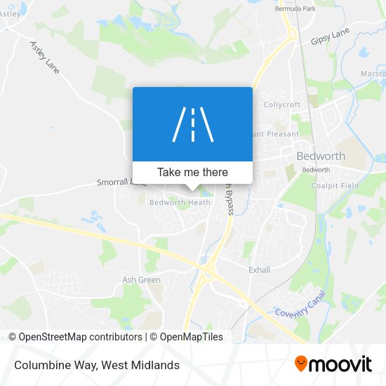 Columbine Way map