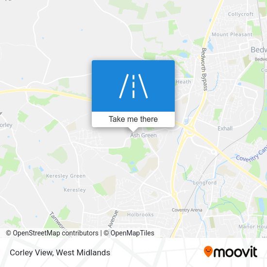 Corley View map