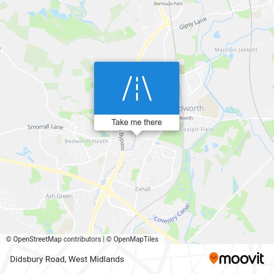 Didsbury Road map
