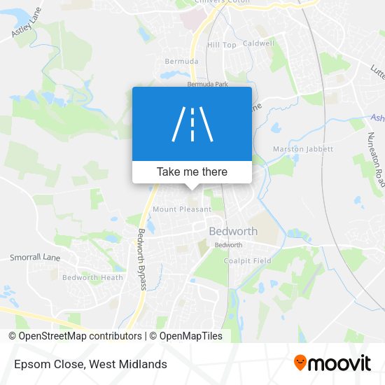 Epsom Close map