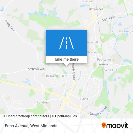 Erica Avenue map