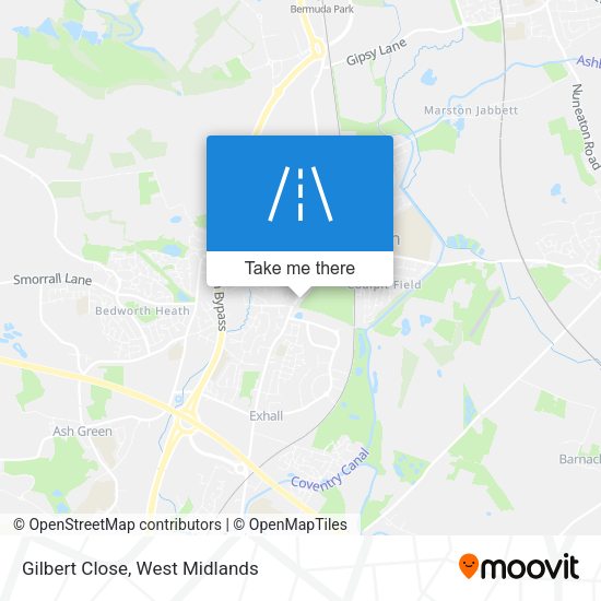 Gilbert Close map