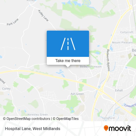 Hospital Lane map