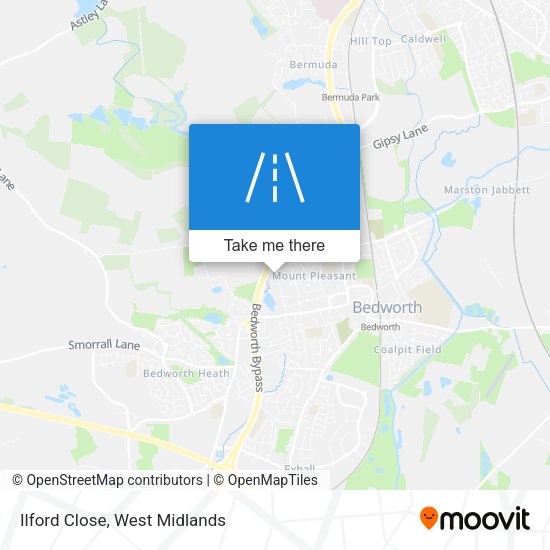 Ilford Close map
